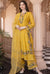 Yellow Georgette Palazzo Suit with Embroidery Sequence Work – Ready to Wear Pakistani Salwar Kameez