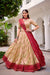 Beige Tussar Silk Bandhani Print Lehenga Choli with Dupatta for Navratri