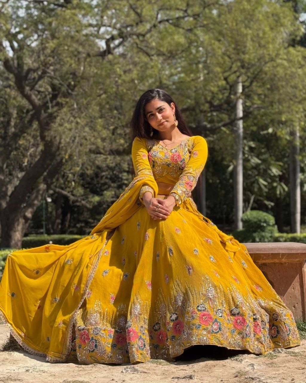 Georgette Lehenga, Sequin Thread Lehenga, Coding Dori Work Choli, Full Stitch Lehenga, Lehenga with Cancan, Micro Inner Lehenga, Party Wear Lehenga, Indian Ethnic Wear, Wedding Lehenga, Dupatta with Lace Border, 3 Meter Flare Lehenga, Designer Lehenga Set, Unstitched Choli