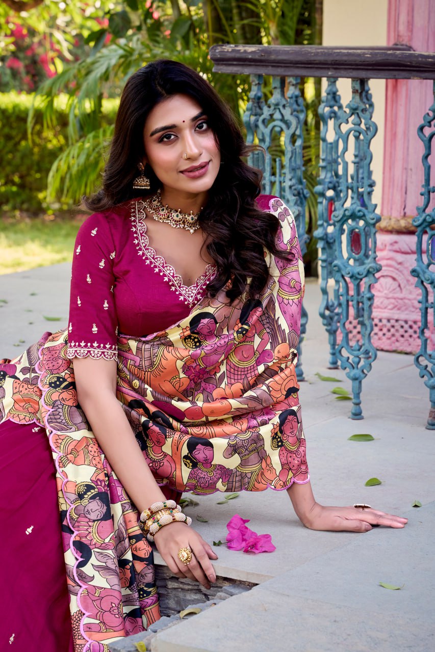 Pink Designer Wedding Lehenga Choli with Foil Print & Dupatta