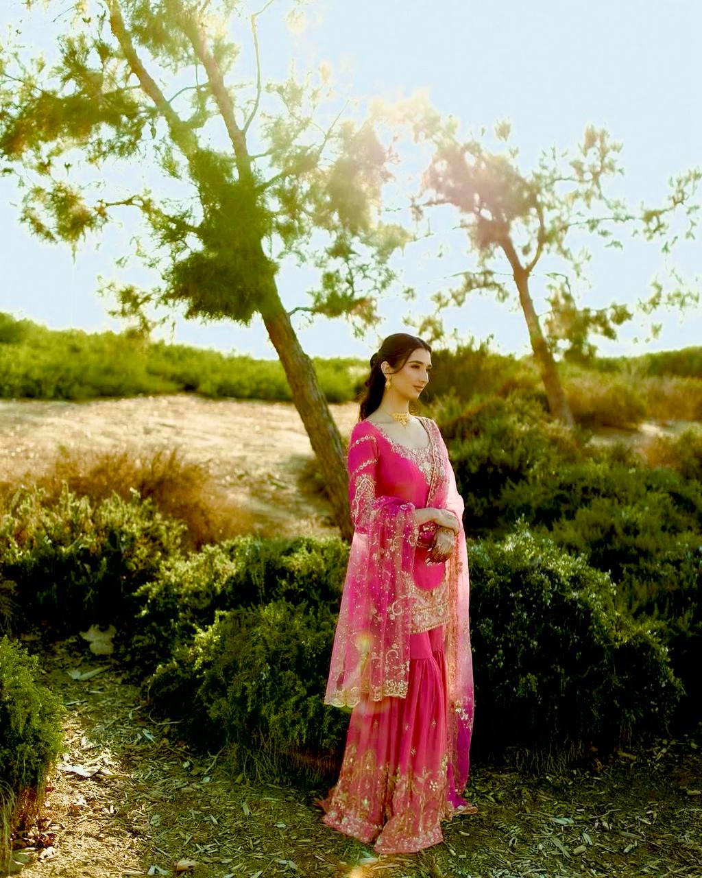 Noor-e-Jahan Heavy Embroidered Sharara Suit Set with Luxury Net Dupatta