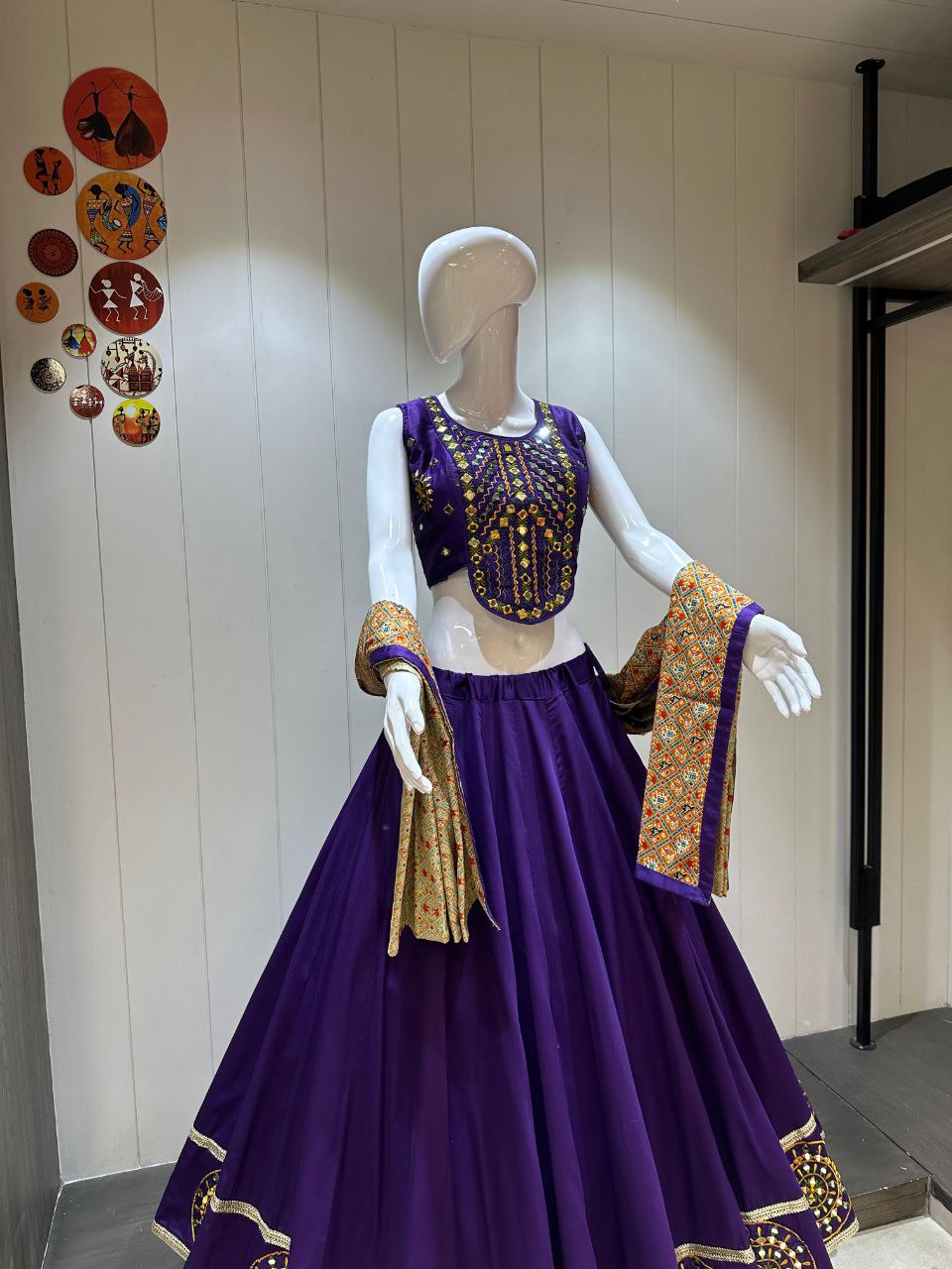 Jaam Cotton Chaniya Choli With Handwork Concept