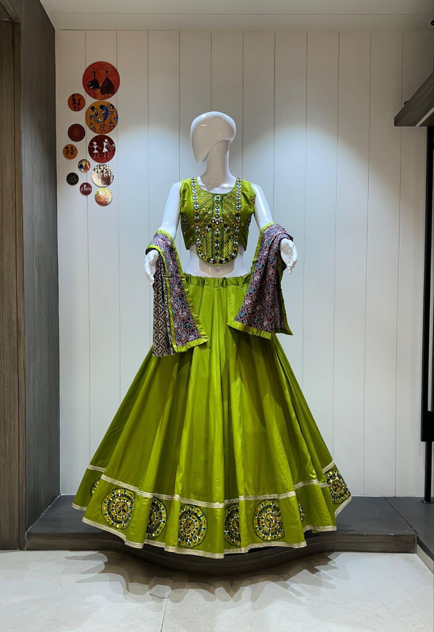 Jaam Cotton Chaniya Choli With Handwork Concept - Drapes Dress