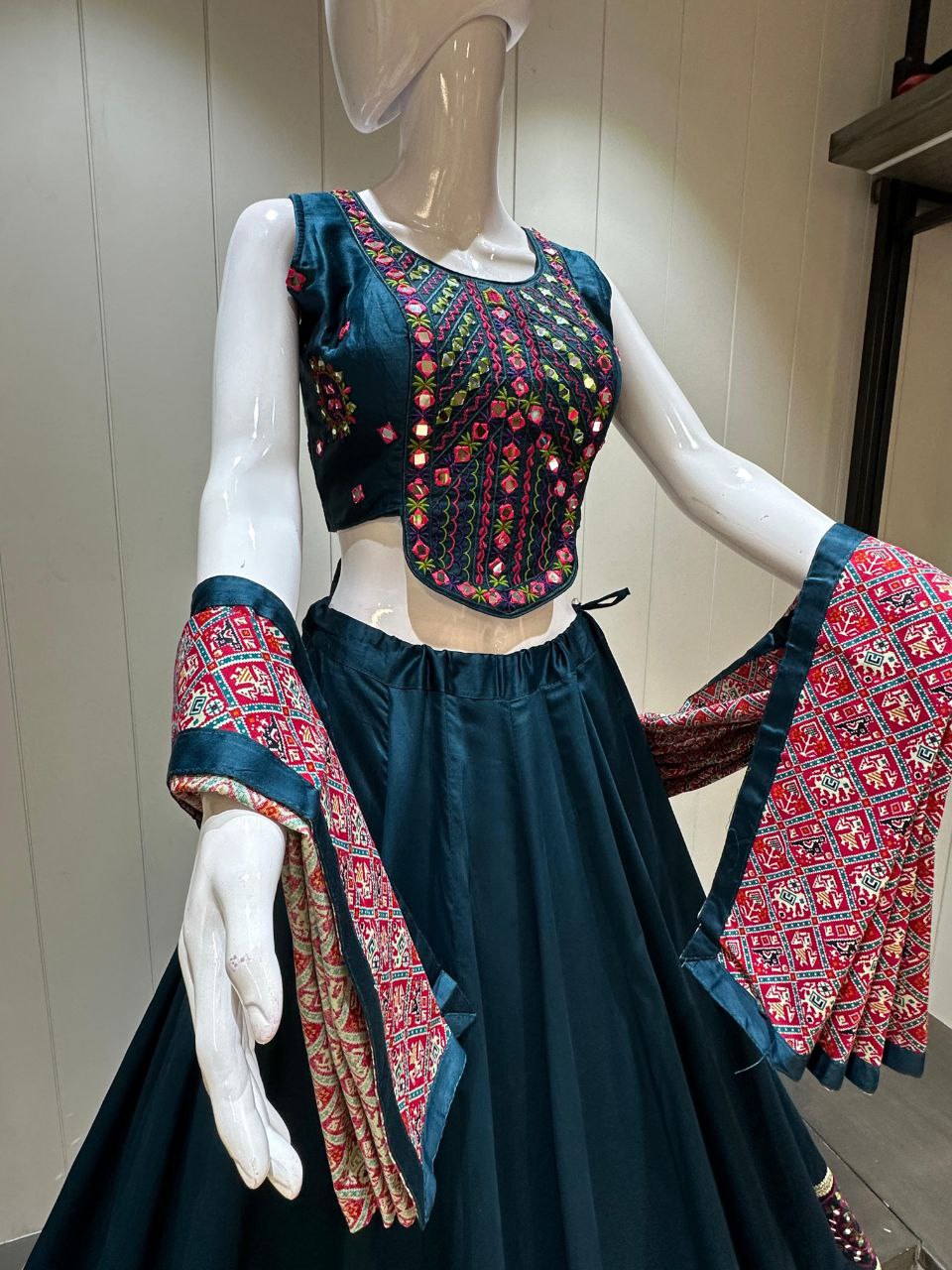 Jaam Cotton Chaniya Choli With Handwork Concept - Drapes Dress