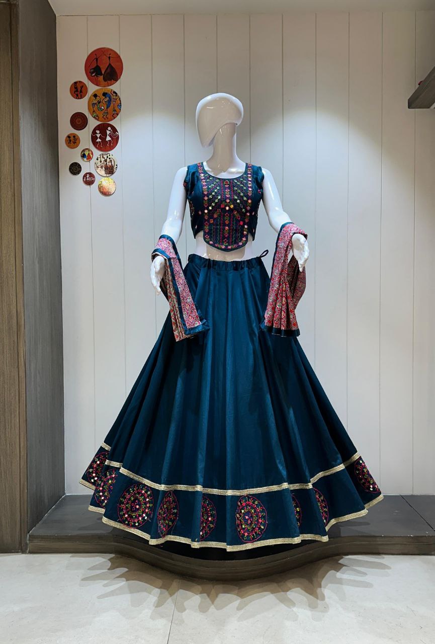 Jaam Cotton Chaniya Choli With Handwork Concept - Drapes Dress