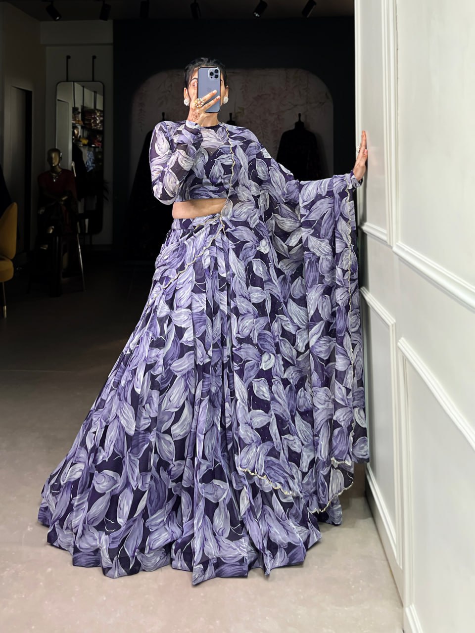 Tabby Silk Lehenga, Hotfix Work Lehenga, Printed Lehenga Choli, Tabby Silk Dupatta, Unstitched Blouse Set, Festive Lehenga Choli, 5.5 Meter Flair Lehenga, Canvas Lehenga, Stitched Indian Lehenga, Ethnic Wear 2025, Lightweight Lehenga, Designer Lehenga Choli, Tabby Silk Wedding Wear