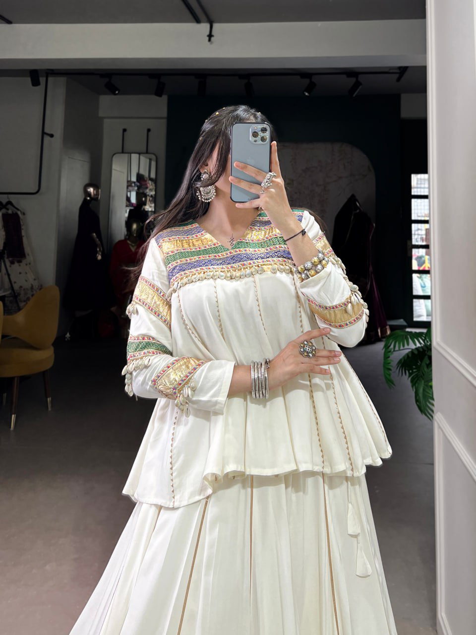 Pure Rayon Navratri Lehenga, Multi Patch Work Lehenga Choli, Gota Patti Lace Festival Wear, Rayon Stitched Lehenga Choli Set, Traditional Chaniya Choli for Women, Designer Navratri Outfit 2025, Cowrie Work Blouse Lehenga Choli, Ethnic Wear Lehenga Online, Women’s Garba Outfit for Festivals