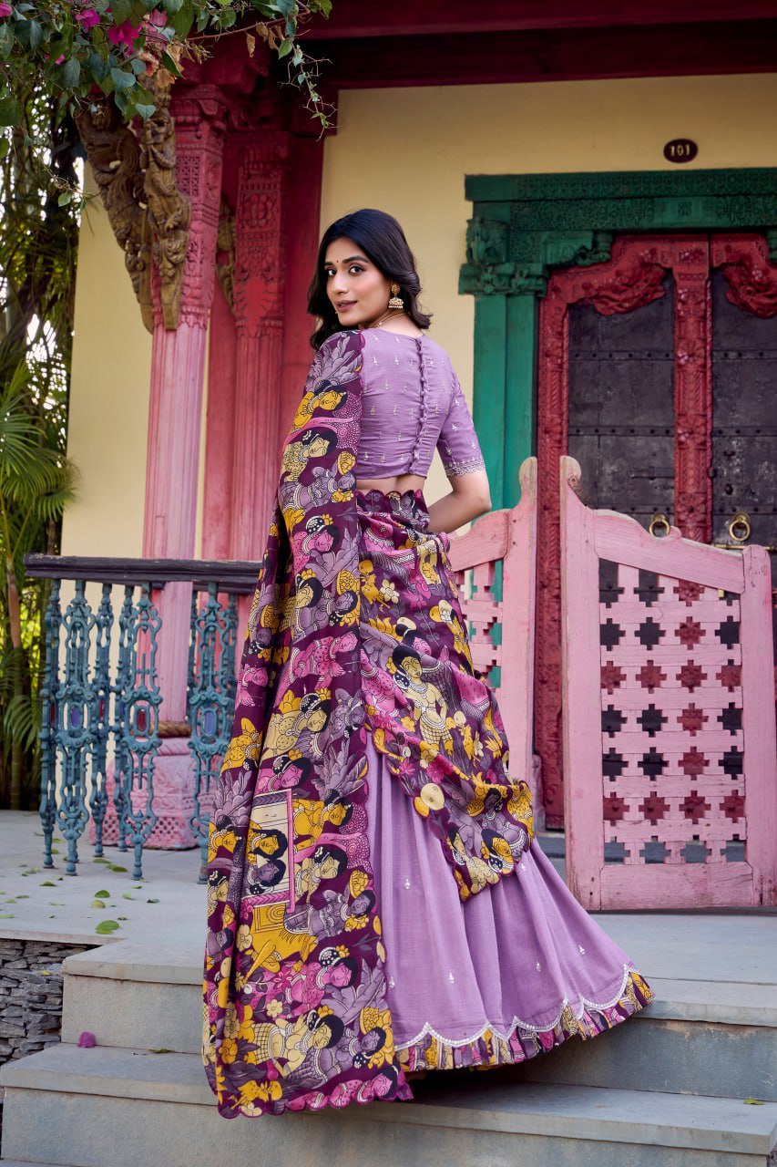Tasar Silk Wedding Lehenga, 
Bridal Lehenga Choli Set, 
Vichitra Silk Embroidered Blouse, 
Sequins Work Dupatta Lehenga, 
Designer Bridal Lehenga 2025, 
Foil Print Lehenga for Weddings, 
Stitched Wedding Lehenga with Cancan, 
Indian Bridal Outfit Online, 
Traditional Silk Wedding Lehenga, 
Luxury Ethnic Wear for Brides