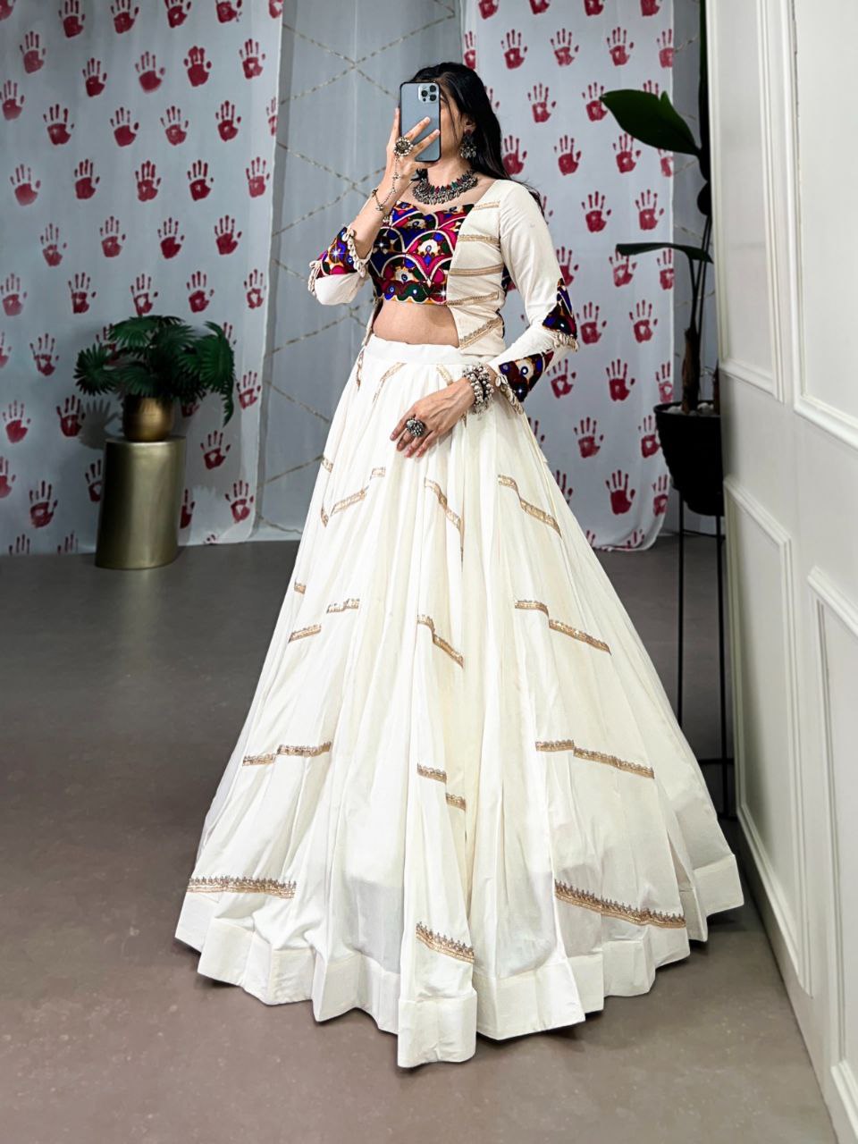 Rayon Lehenga Choli, Mirror Work Lehenga, Sequins Work Choli, Navratri Lehenga 2025, Gamthi Work Blouse, Garba Outfit for Women, Festive Indian Wear, Traditional Lehenga Choli, Navratri Rayon Outfit, Dandiya Dress for Girls
