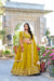 Mustard Vichitra Silk Bridesmaid Lehenga Choli with Sequins & Thread Embroidery
