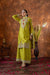 Zari Mirror Embroidered Straight Kurta Set with Sharara and Scalloped Dupatta