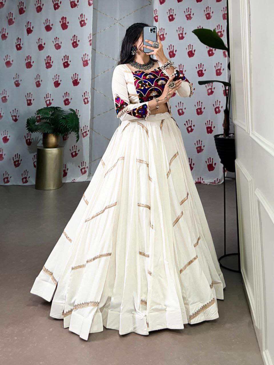 Rayon Lehenga Choli, Mirror Work Lehenga, Sequins Work Choli, Navratri Lehenga 2025, Gamthi Work Blouse, Garba Outfit for Women, Festive Indian Wear, Traditional Lehenga Choli, Navratri Rayon Outfit, Dandiya Dress for Girls