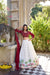 White Maroon Georgette Bridesmaid Lehenga Choli with Sequins