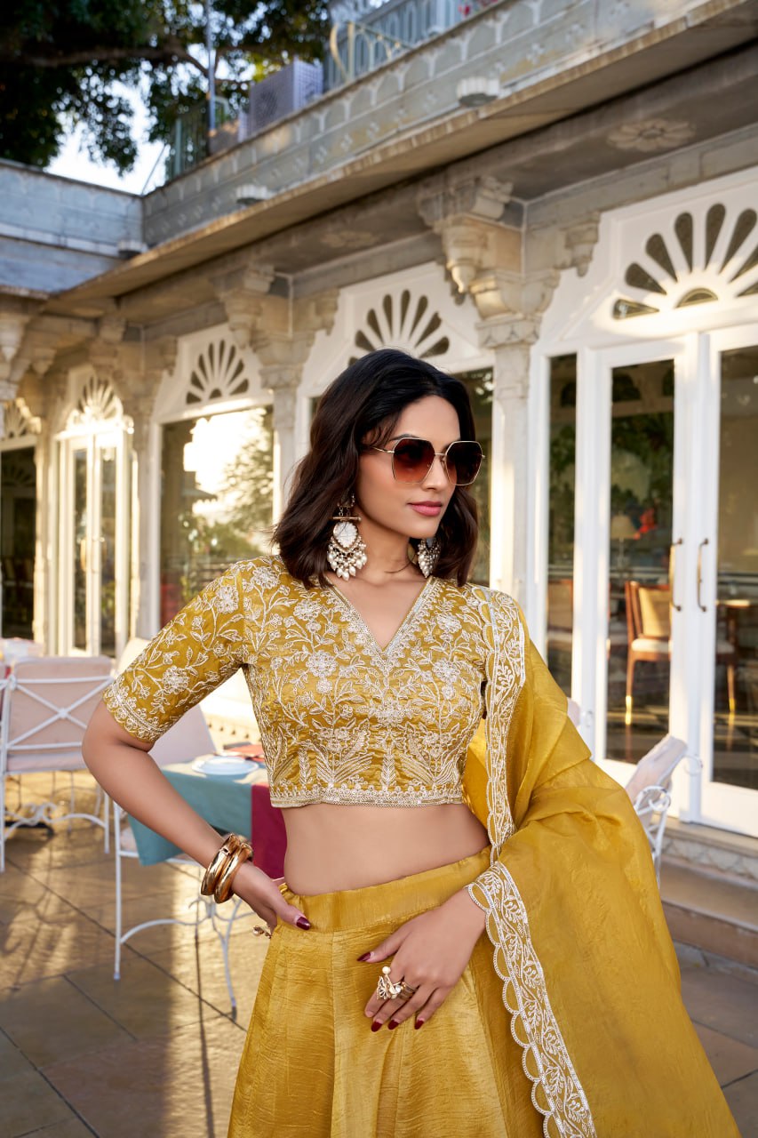 Designer Luxury Goldie Party Wear Lehenga Choli