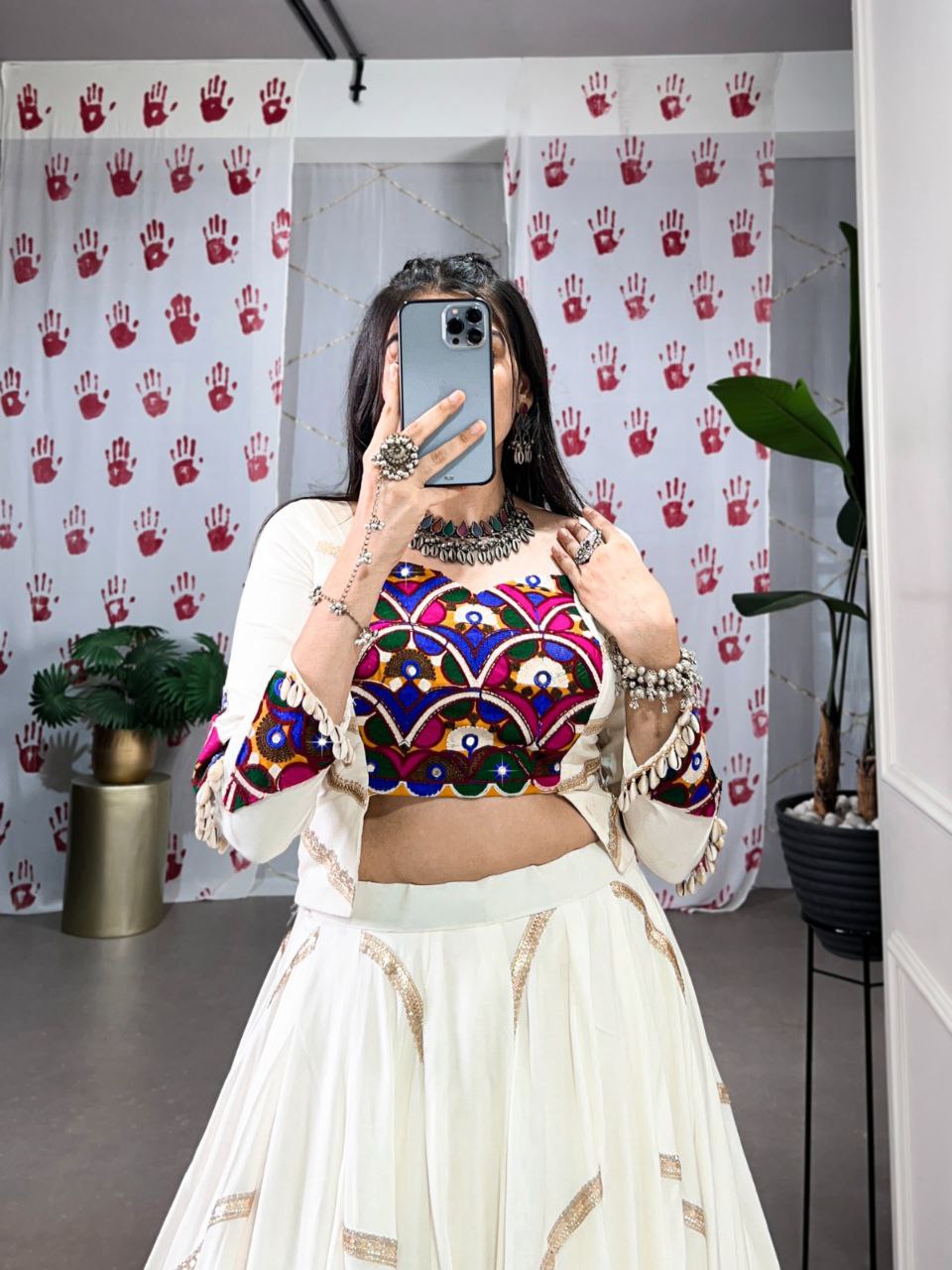 Rayon Lehenga Choli, Mirror Work Lehenga, Sequins Work Choli, Navratri Lehenga 2025, Gamthi Work Blouse, Garba Outfit for Women, Festive Indian Wear, Traditional Lehenga Choli, Navratri Rayon Outfit, Dandiya Dress for Girls