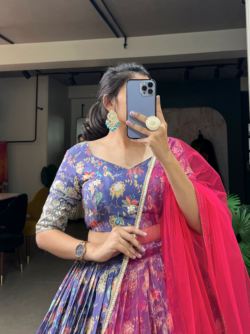 Bridesmaid Lehenga 2025, Chinon Embroidered Lehenga, Digital Print Lehenga, Sequin Work Lehenga, Chinon Blouse Fabric, Unstitched Blouse, Net Dupatta with Lace, Canvas Flair Lehenga, 3.5 Meter Flare Lehenga, Stitched Lehenga Choli, Wedding Guest Outfit, Festive Indian Wear, Elegant Bridesmaid Outfit