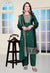Designer Chinon Sharara Suit with Coding Sequin Embroidery Work Drape Dress