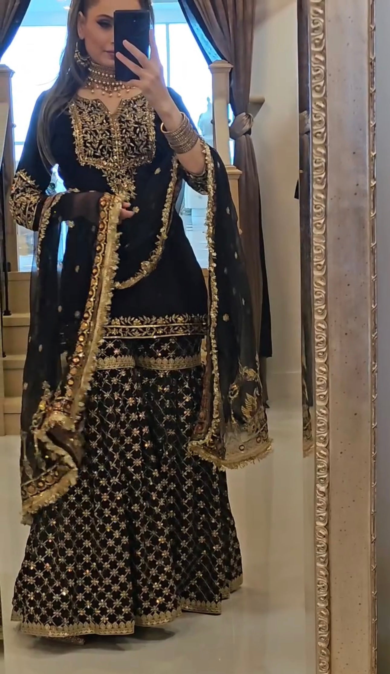 Designer Georgette Suit with Stunning Sequin Embroidery Work – Festive & Party Wear