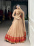 Cream Pure Traditional Chanderi Zari Weaving Saree Lehenga Choli Set