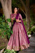 Dusty Purple Dupion Silk Zari Weaving Lehenga Choli Set with Dupatta