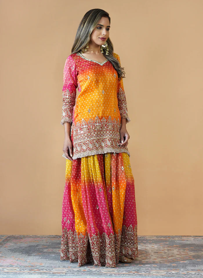 Heer Sharara Set