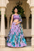 Lavender Lalic Tasar Silk Print Lehenga Choli with Gotta Patti Dupatta
