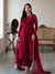 Magenta Faux Georgette Pakistani Palazzo Suit – Ready to Wear Designer Outfit