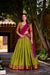 Pista Green Kanchipuram Zari Weaving Royal Festive Lehenga Choli