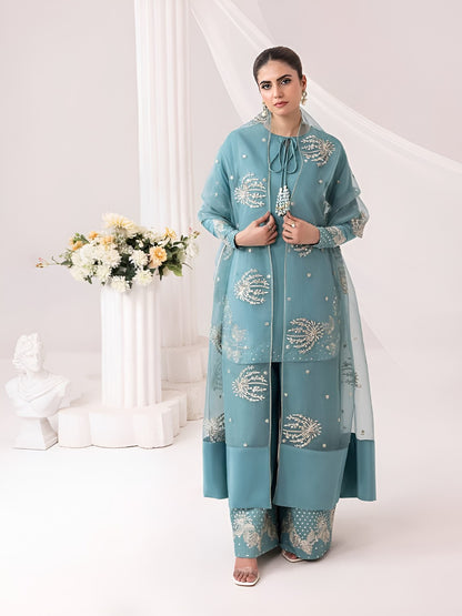 Pure Natural Crep Kurta And Palazzo With Dupatta For Wedding Wear