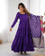 Purple Elegant Festive Wear Anarkali Suit – Pure Dupatta & Pant Set