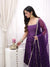 Purple Majesty Radiant Golden Touch Gota Border Anarkali