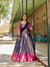 Purple and Pink Kanjivaram Zari Weaving Lehenga Choli with Dupatta