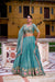 Sky Blue Premium Pastel Zari Shimmer Stitched Lehenga For with Dupatta