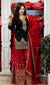 Black Designer Pure Chinon Silk Plazzo Top and Dupatta For Party Wear