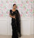 Black Pure Organza Saree with Designer Printed Handwork Blouse