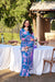 Blue Weightless Marble Print Saree with Pearl Matching Blouse