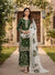 Bottle Green Designer Pure Fendi Silk Plazzo Top and Dupatta For Party Wear