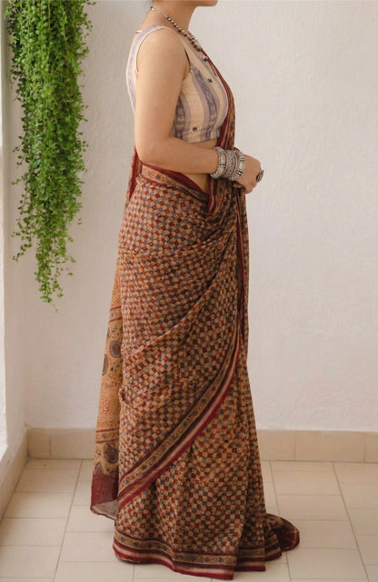 brown-soft-mulmul-cotton-digital-print-saree-with-banglori-blouse-01