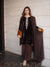 Brown Velvet Winter Plazzo Set with Sequence Embroidery Work
