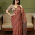 Classic Maroon Mulmul Cotton Digital Print Saree with Banglori Blouse