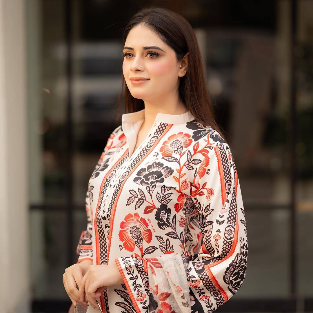 Cream Designer Natural Crepe Plazzo Top and Dupatta For Party Wear