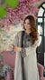 Gray Designer Faux Georgette Top Bottom and Dupatta For Party Wear
