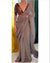Gray Luxury Smooth Satin Saree with Designer Embroidery Blouse