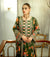Green Designer Chinon Silk Print Top Bottom and Dupatta For Party Wear