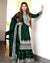Green Designer Faux Georgette Top Gharara & Dupatta For Party Wear