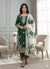 Green Designer GMY Silk Embroidery Plazzo Suit and Dupatta