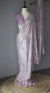 Lavender Lilac Georgette Digital Print Saree with Full Sequins Border