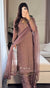 Light Brown Designer Heavy Faux Georgette Palazzo Top and Dupatta Set