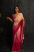 Light Pink Georgette Digital Print Saree with Sequins Work in Blouse