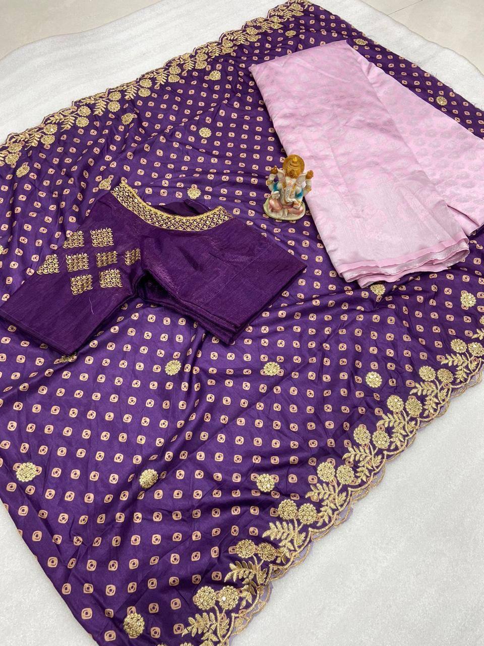 Light Pink Kanchipuram Silk Lehenga Choli with Zari Weaving Dupatta